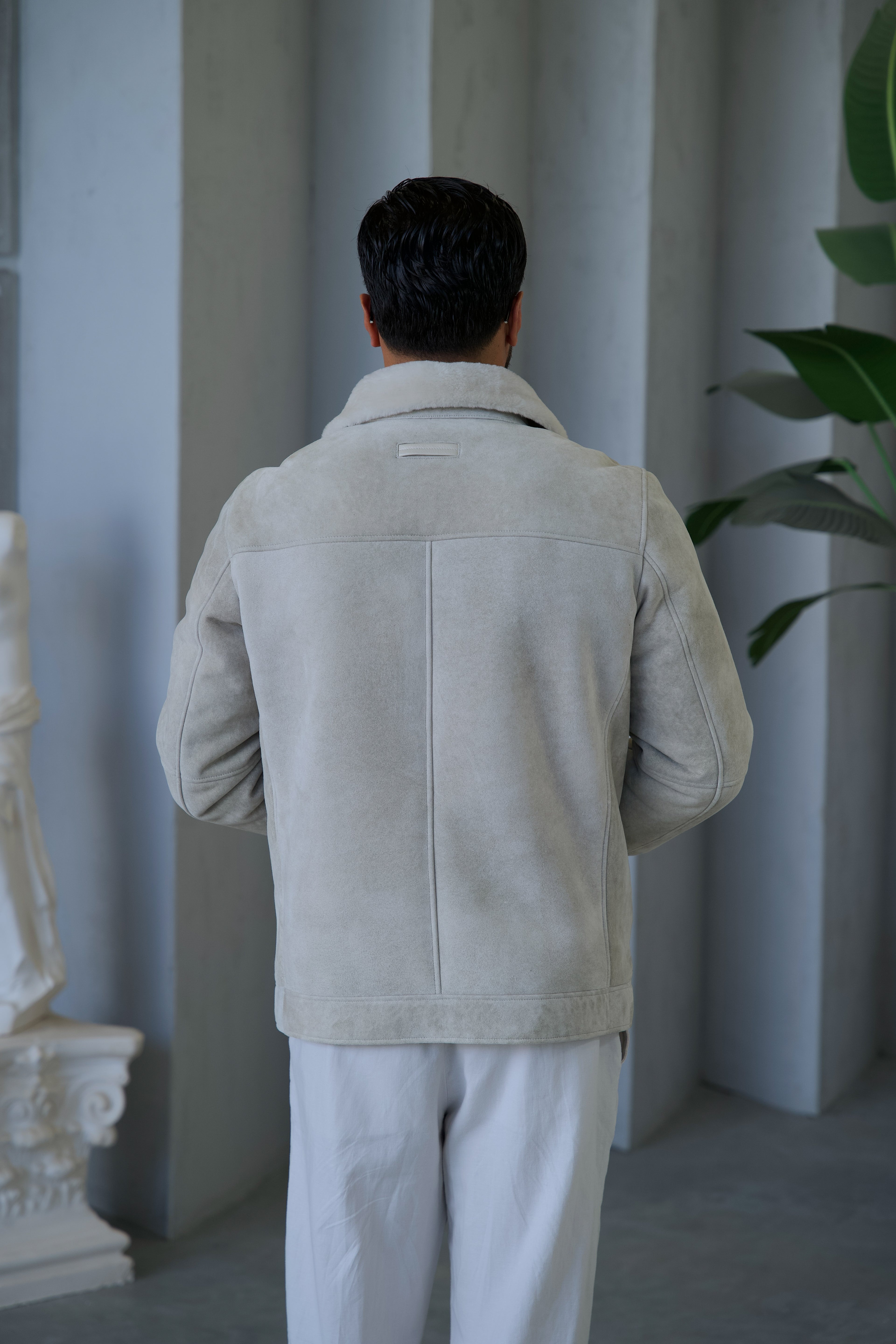Sheepskin and Fur Men's Jacket