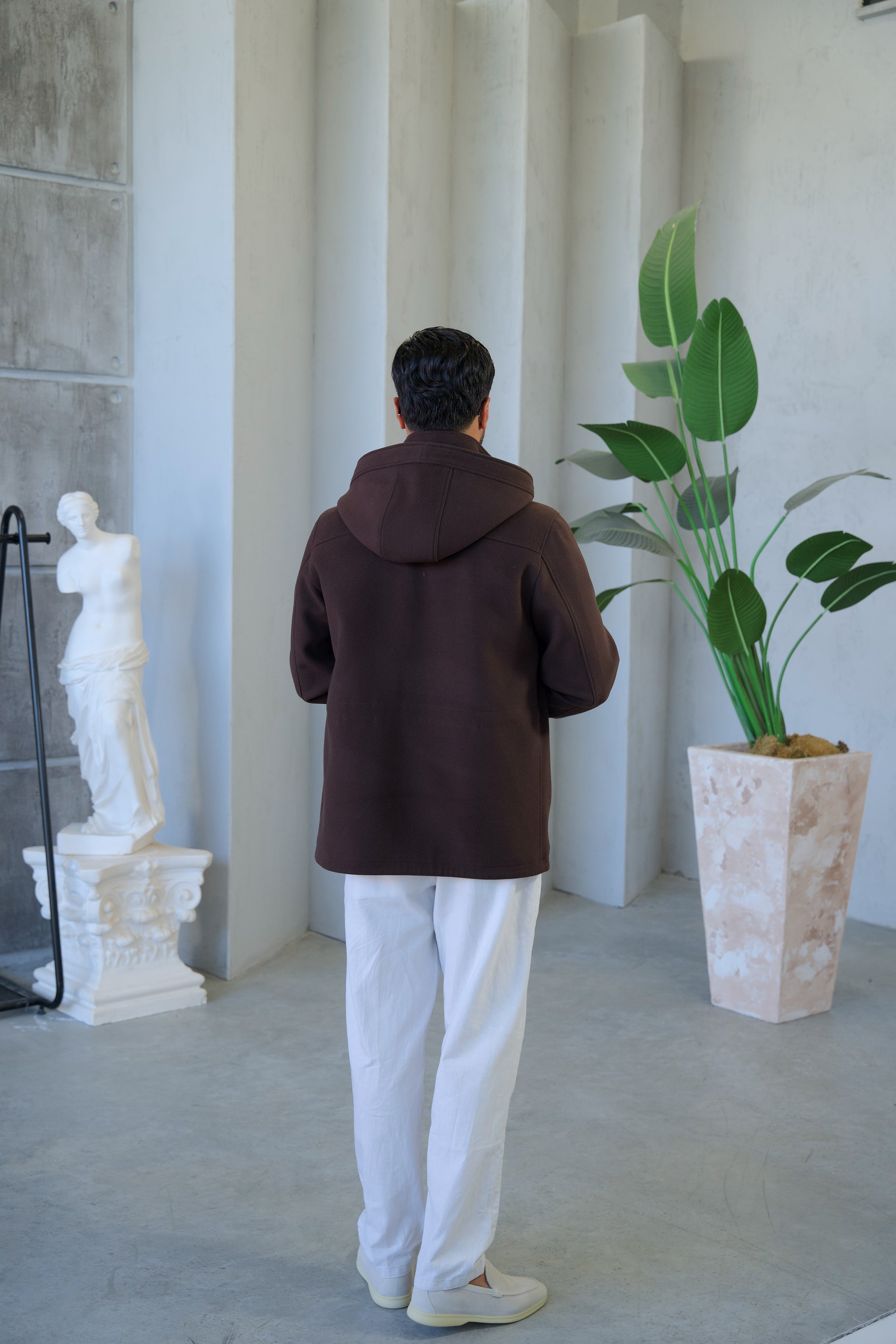 Men's Cashmere Hooded Jacket