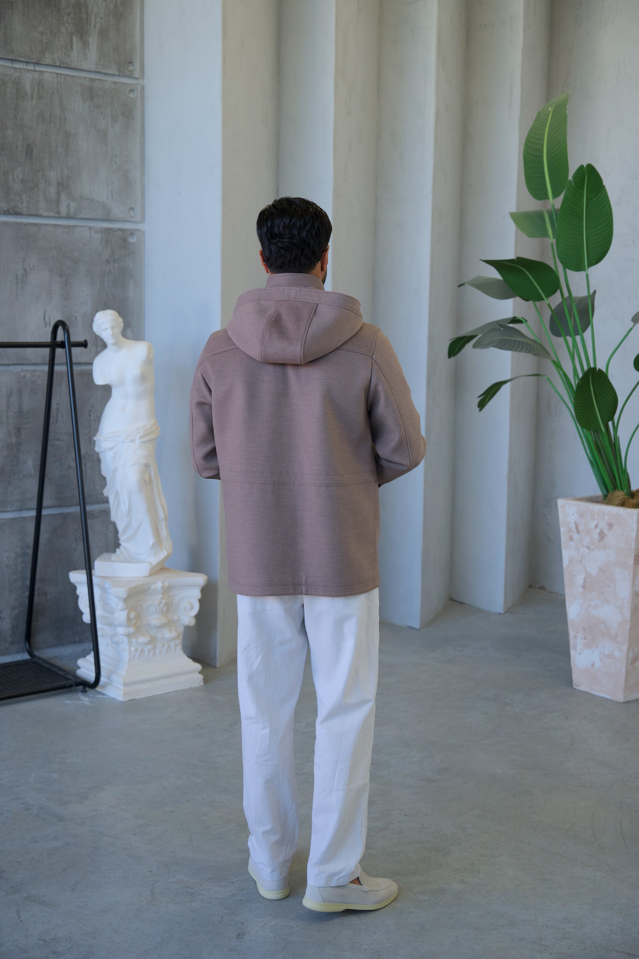 Men's Cashmere Hooded Jacket