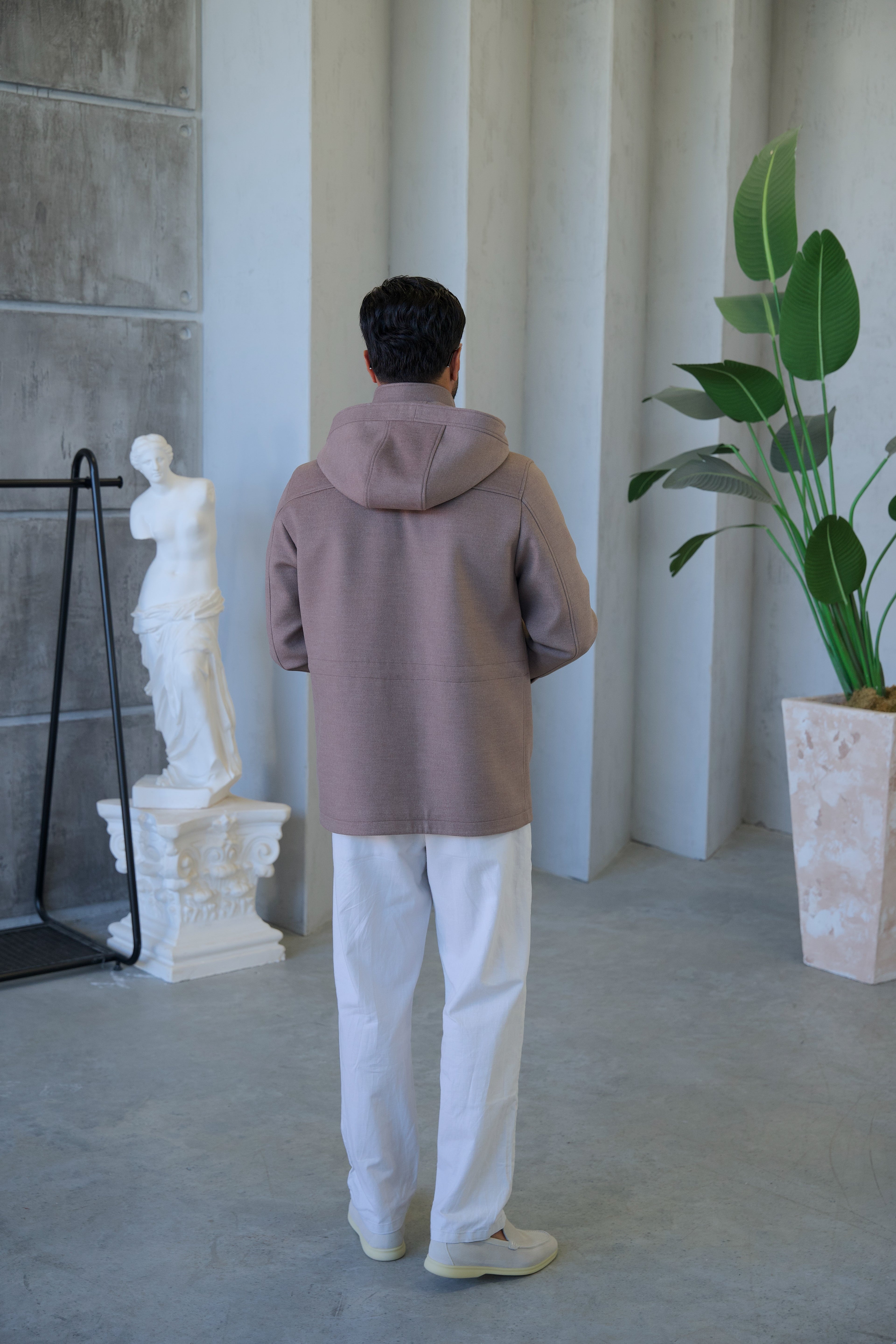 Men's Cashmere Hooded Jacket