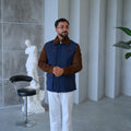 Waterproof and Suede Leather Fabric Men's Jacket