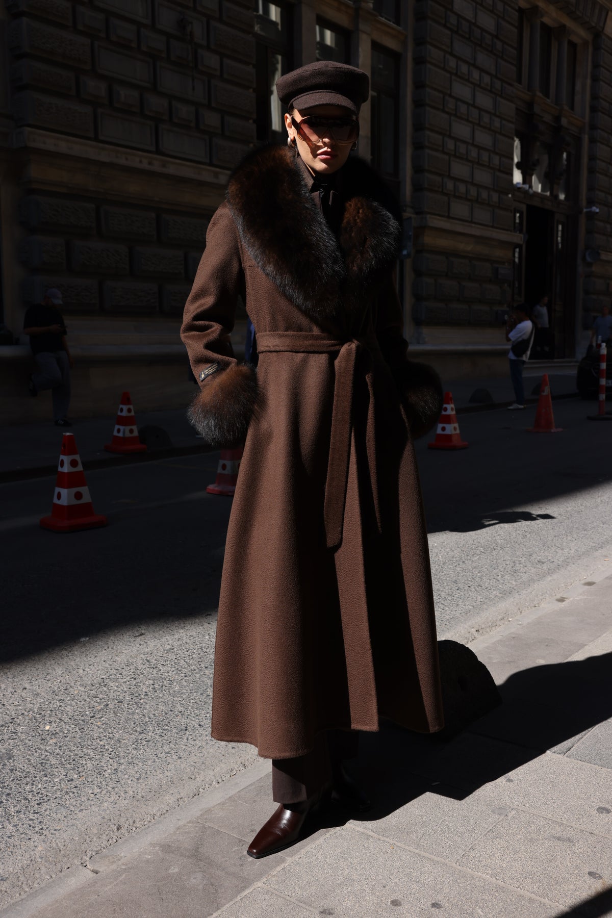 BROWN ZIBELLINO FOX COAT