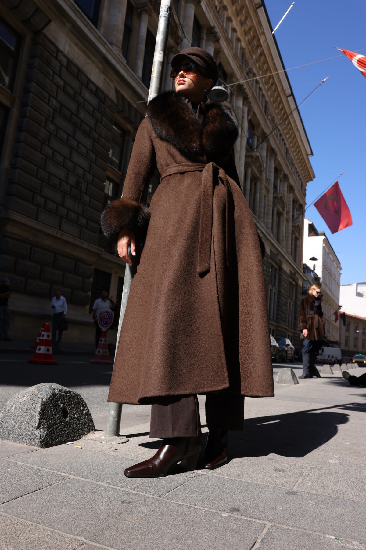 BROWN ZIBELLINO FOX COAT