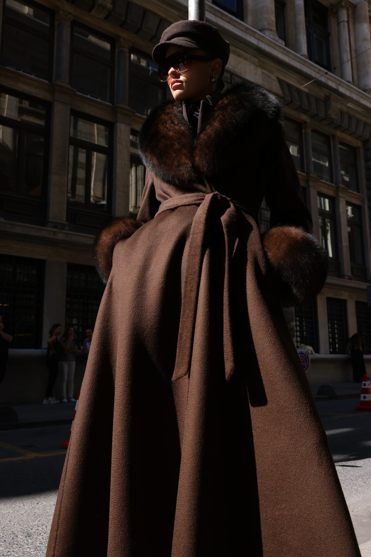 BROWN ZIBELLINO FOX COAT
