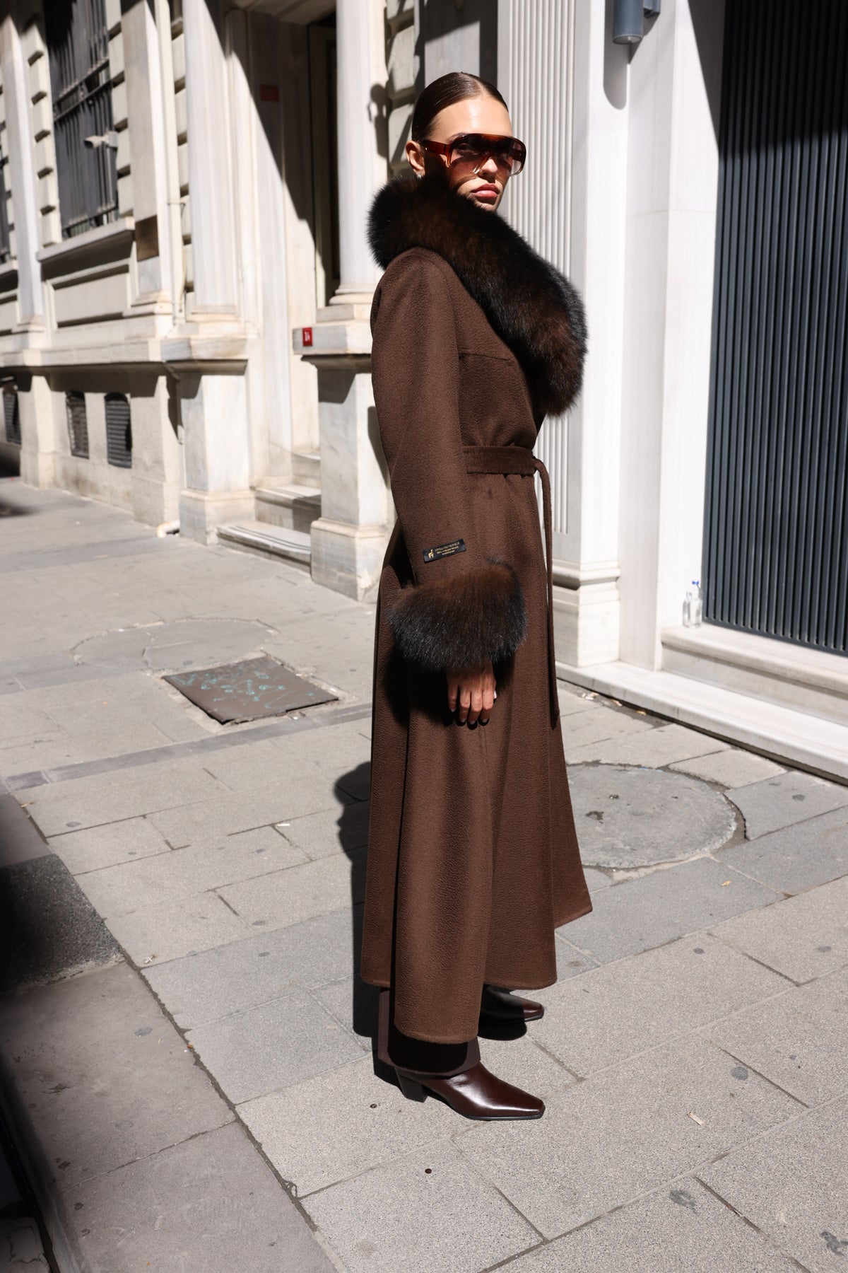 BROWN ZIBELLINO FOX COAT
