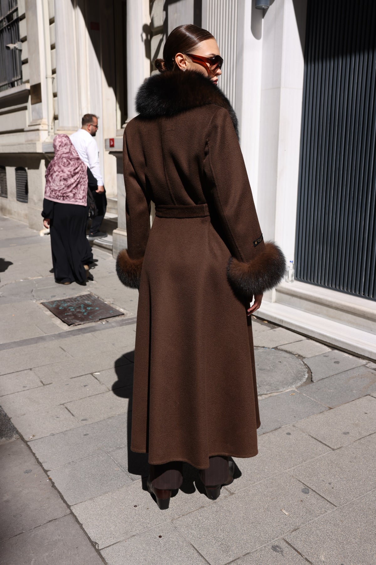 BROWN ZIBELLINO FOX COAT