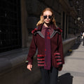 ALPACA RABBIT REX FUR JACKET -9317 REX