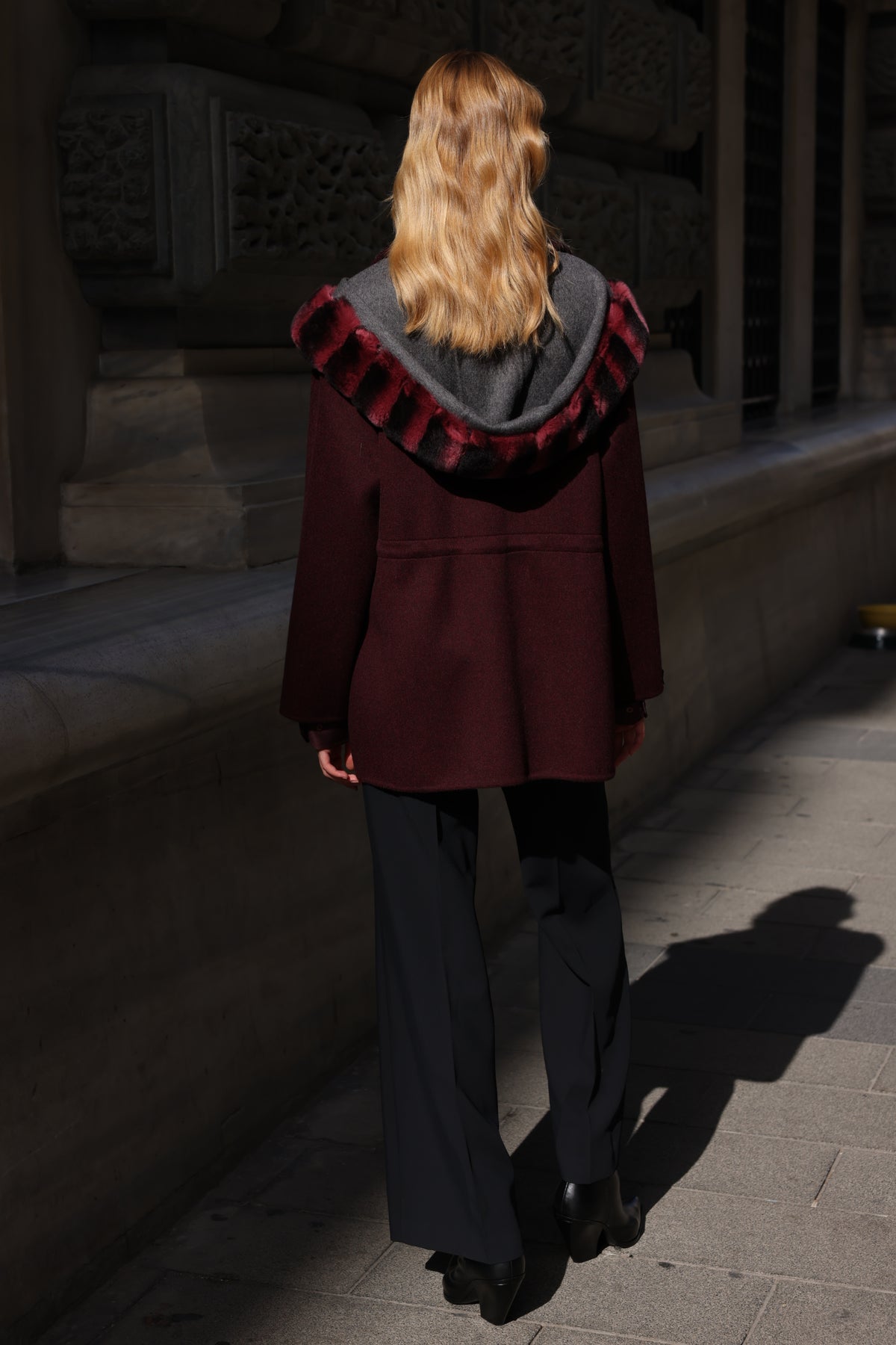 ALPACA RABBIT REX FUR JACKET -9317 REX