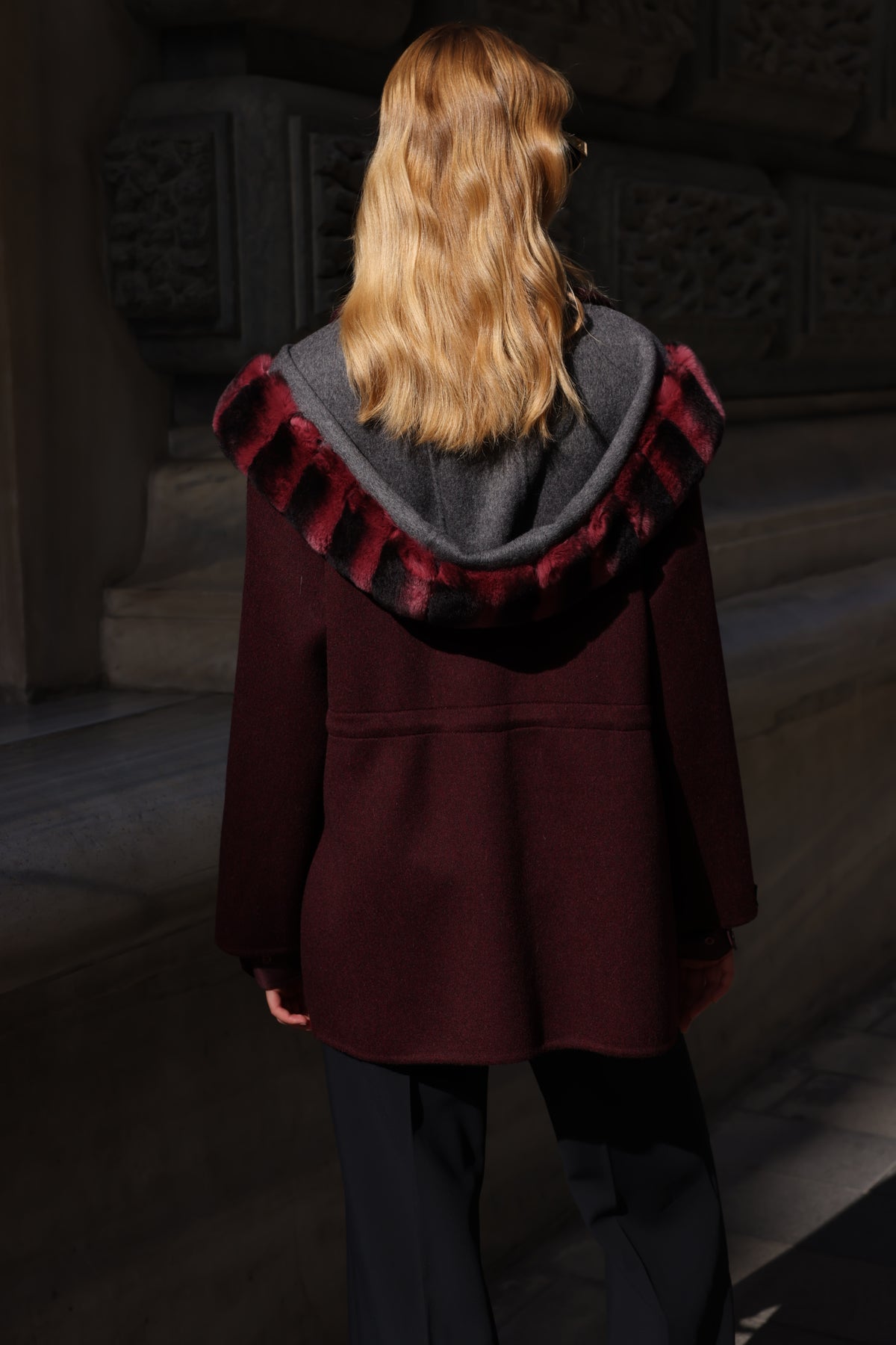 ALPACA RABBIT REX FUR JACKET -9317 REX