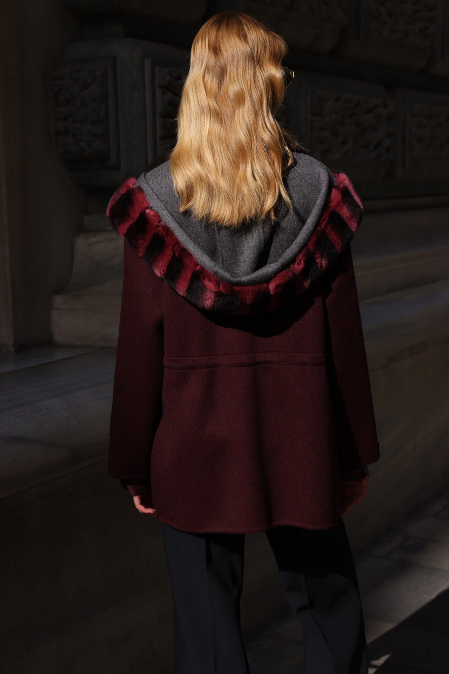ALPACA RABBIT REX FUR JACKET -9317 REX