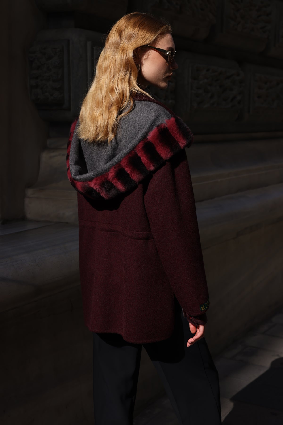 ALPACA RABBIT REX FUR JACKET -9317 REX