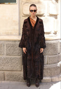 BROWN ELEGANT DESIGN CHIFFON MINK FUR -BJR 24