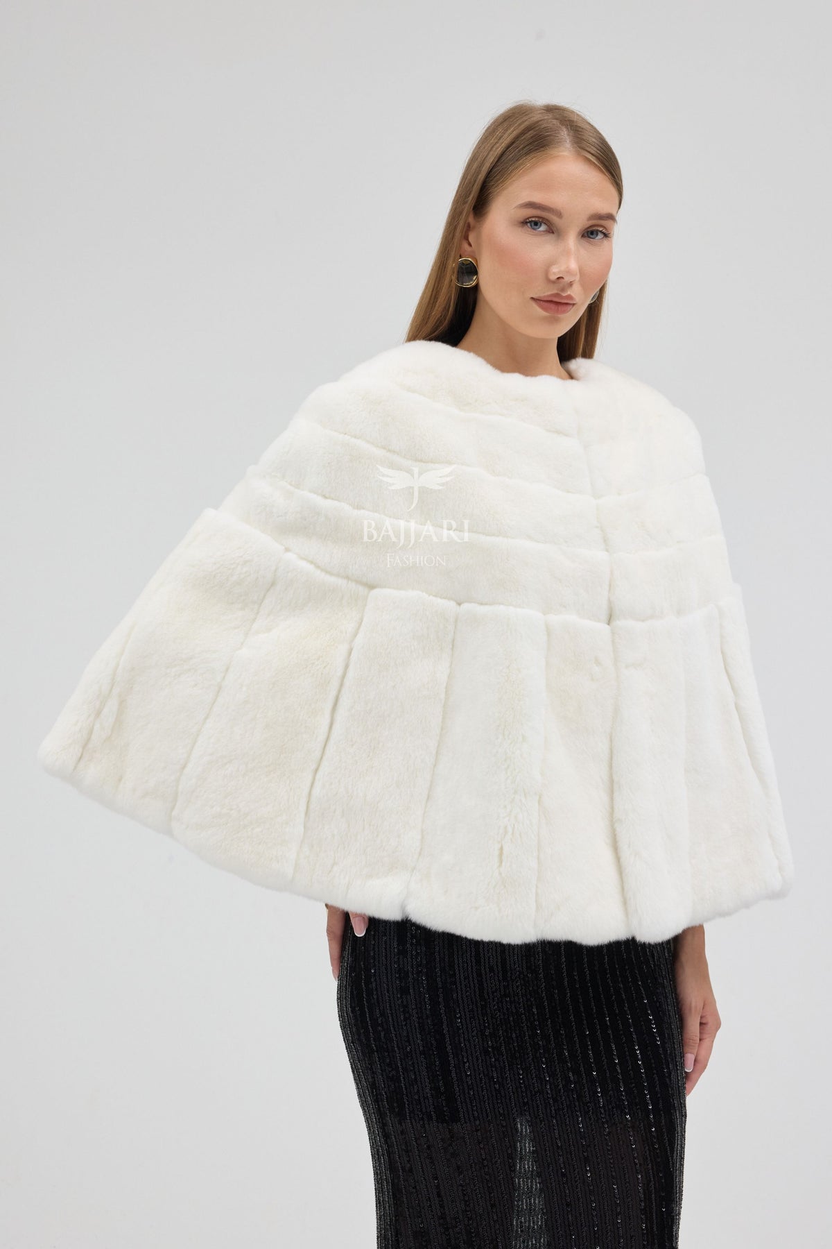 White Rabbit Rex Fur Shawl