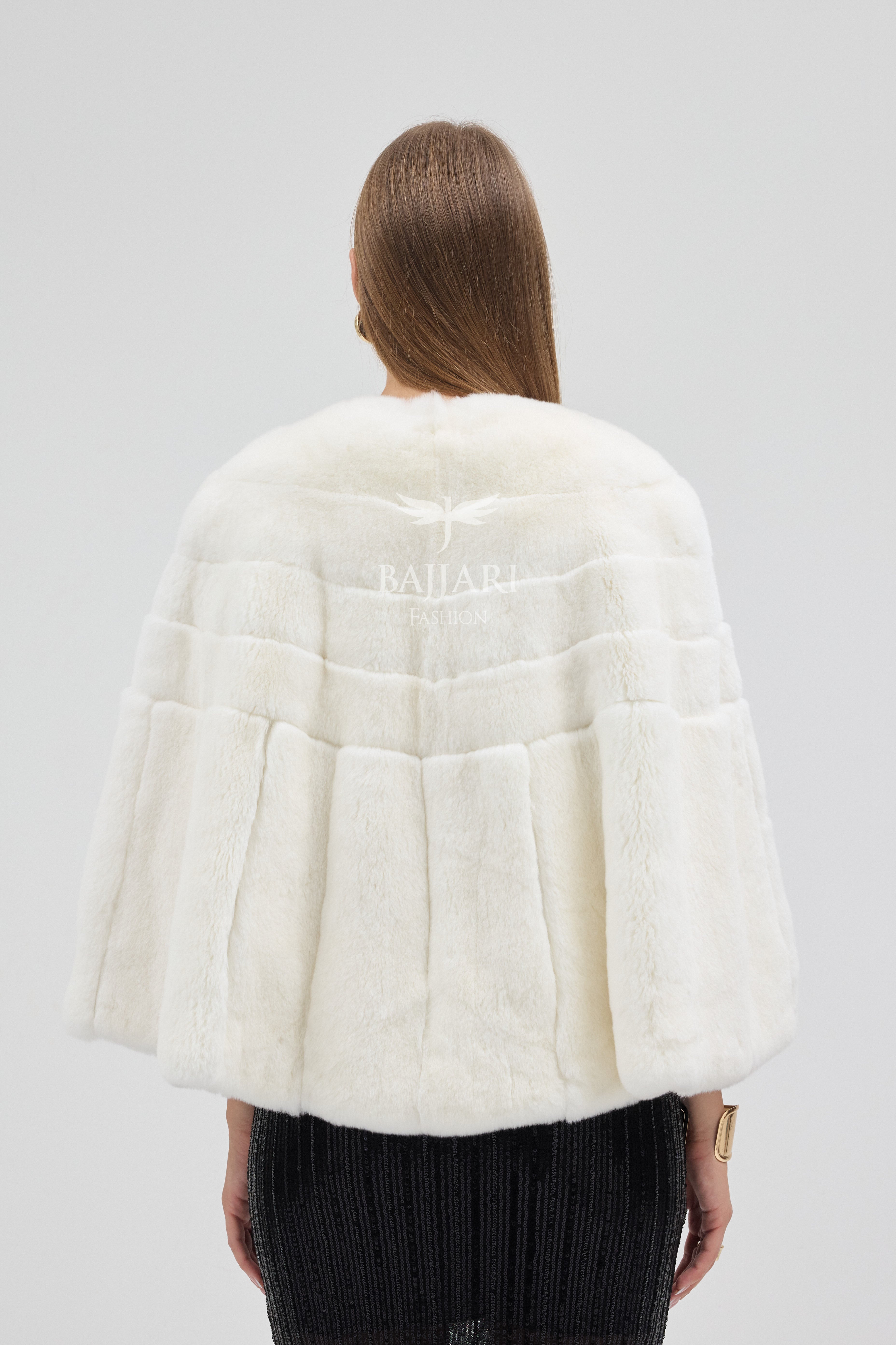 White Rabbit Rex Fur Shawl
