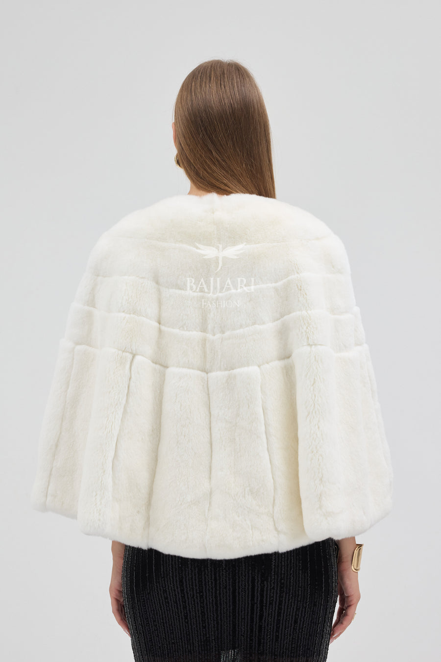 White Rabbit Rex Fur Shawl