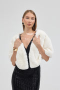 Rabbit Rex Fur Shawl
