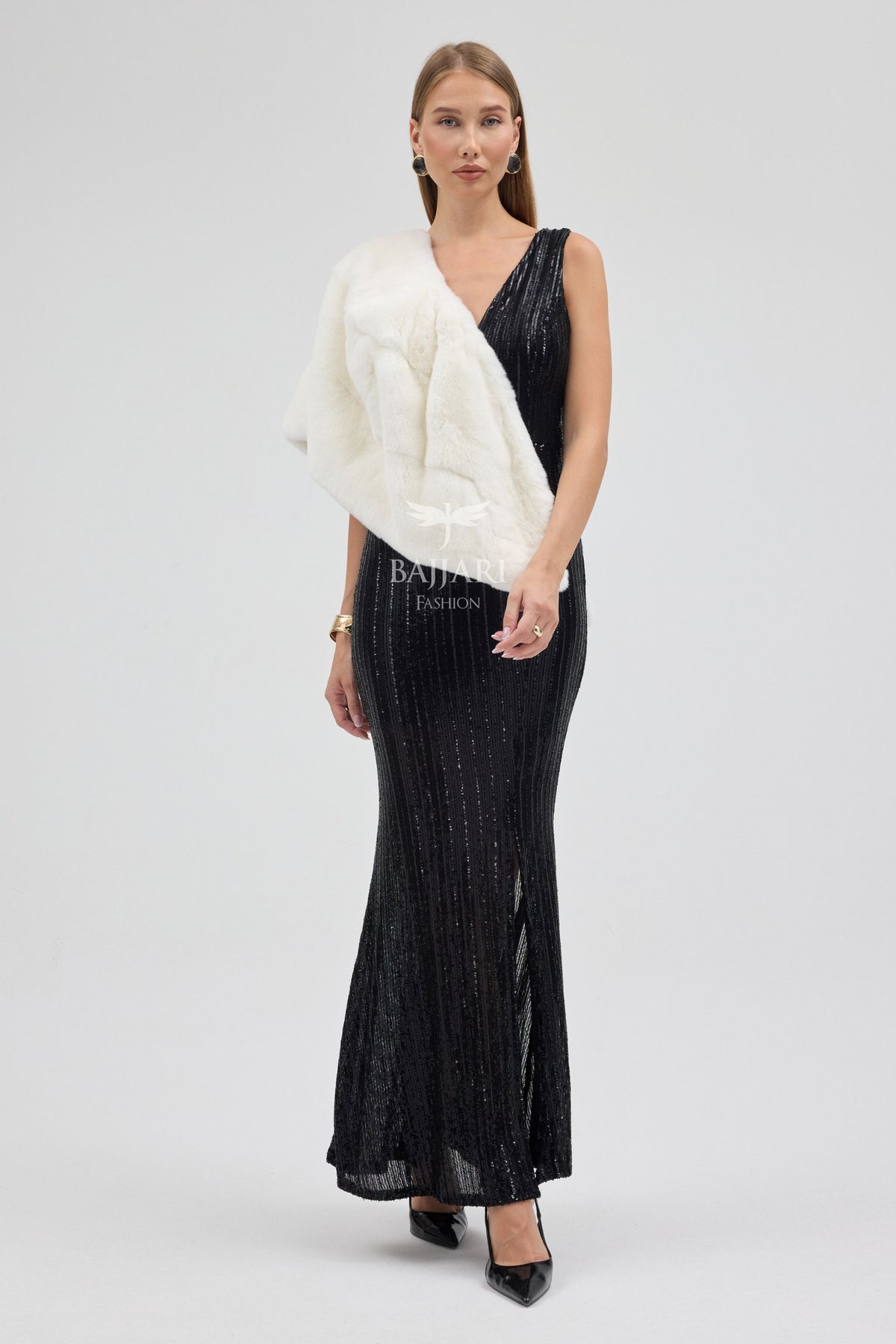 Rabbit Rex Fur Shawl