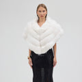 White Fox Fur Shawl
