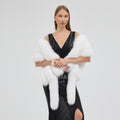 White Fox Fur Shawl