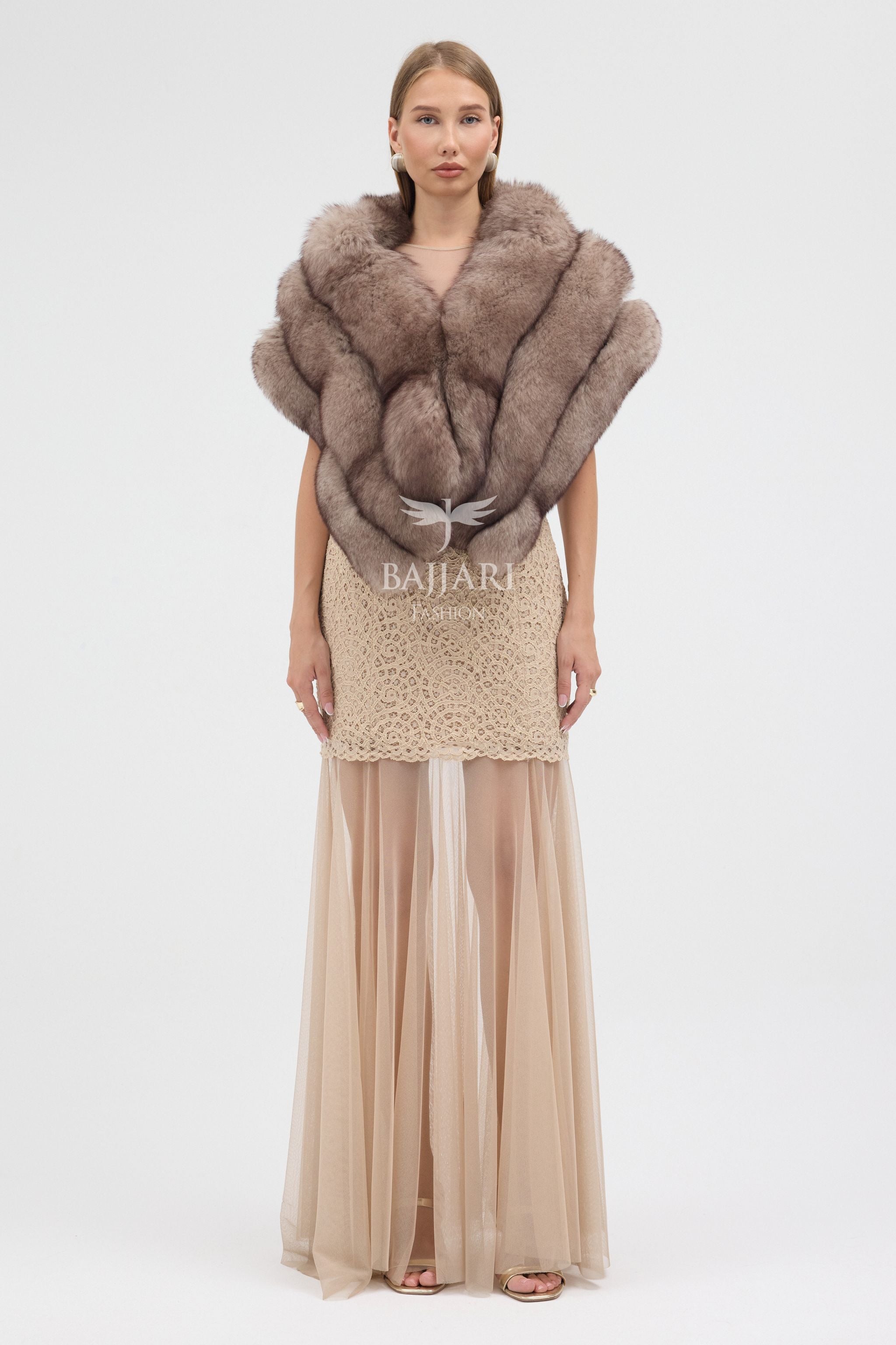 Real Fox Fur Shawl