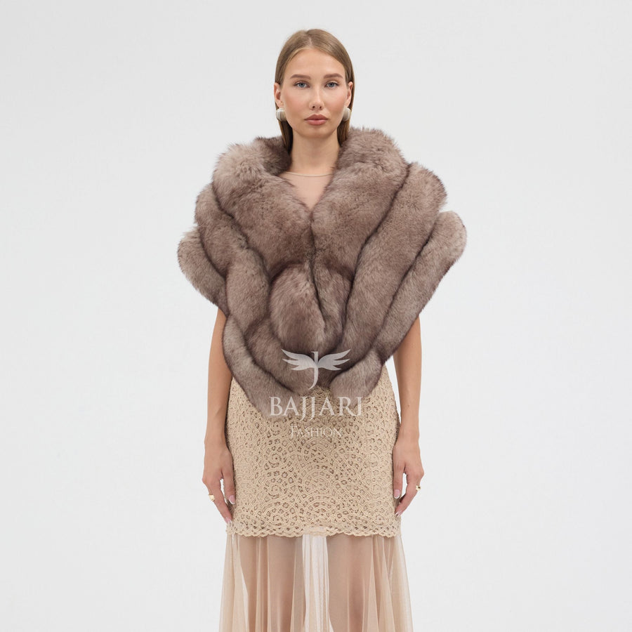 Real Fox Fur Shawl