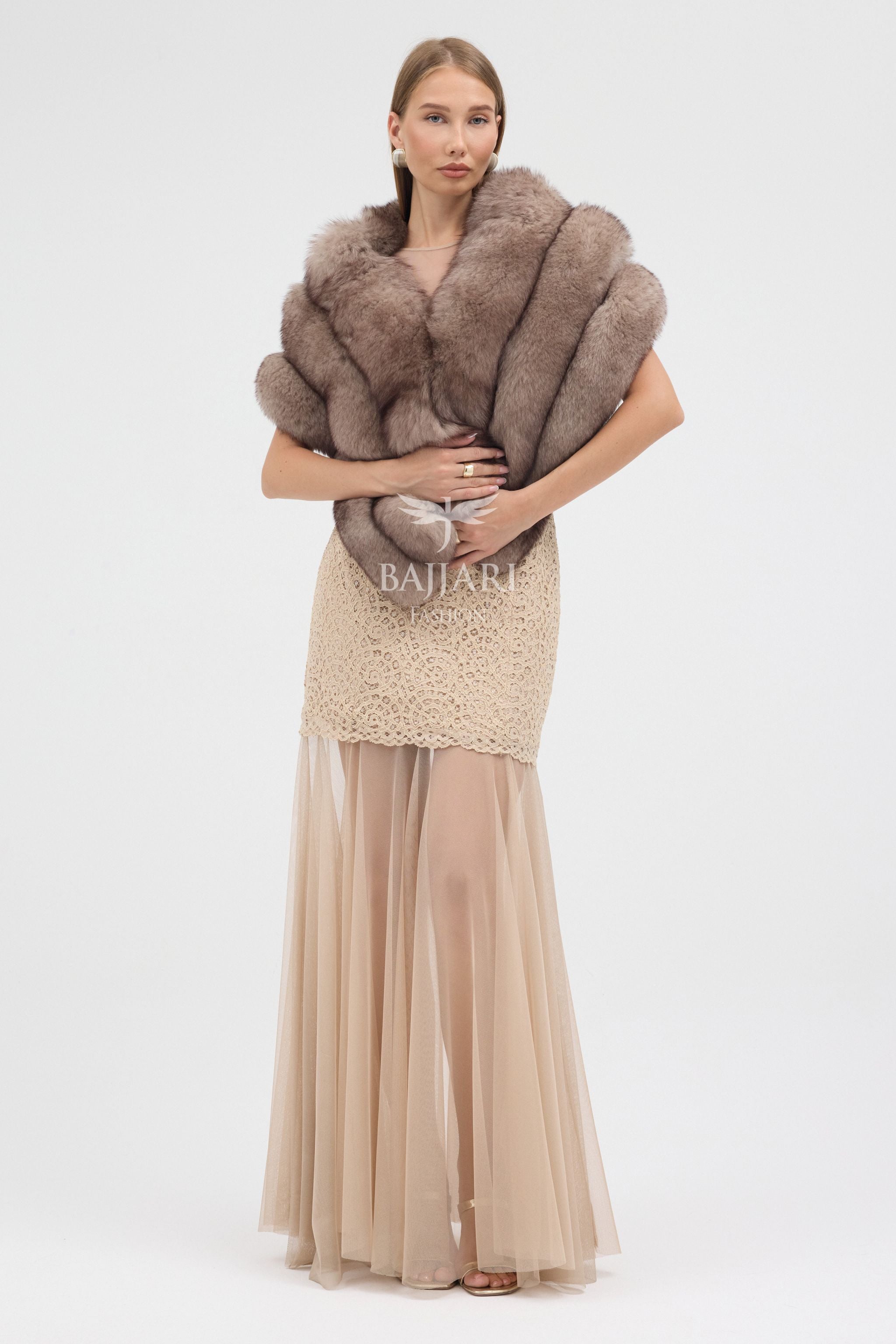 Real Fox Fur Shawl