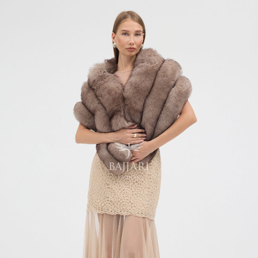 Real Fox Fur Shawl