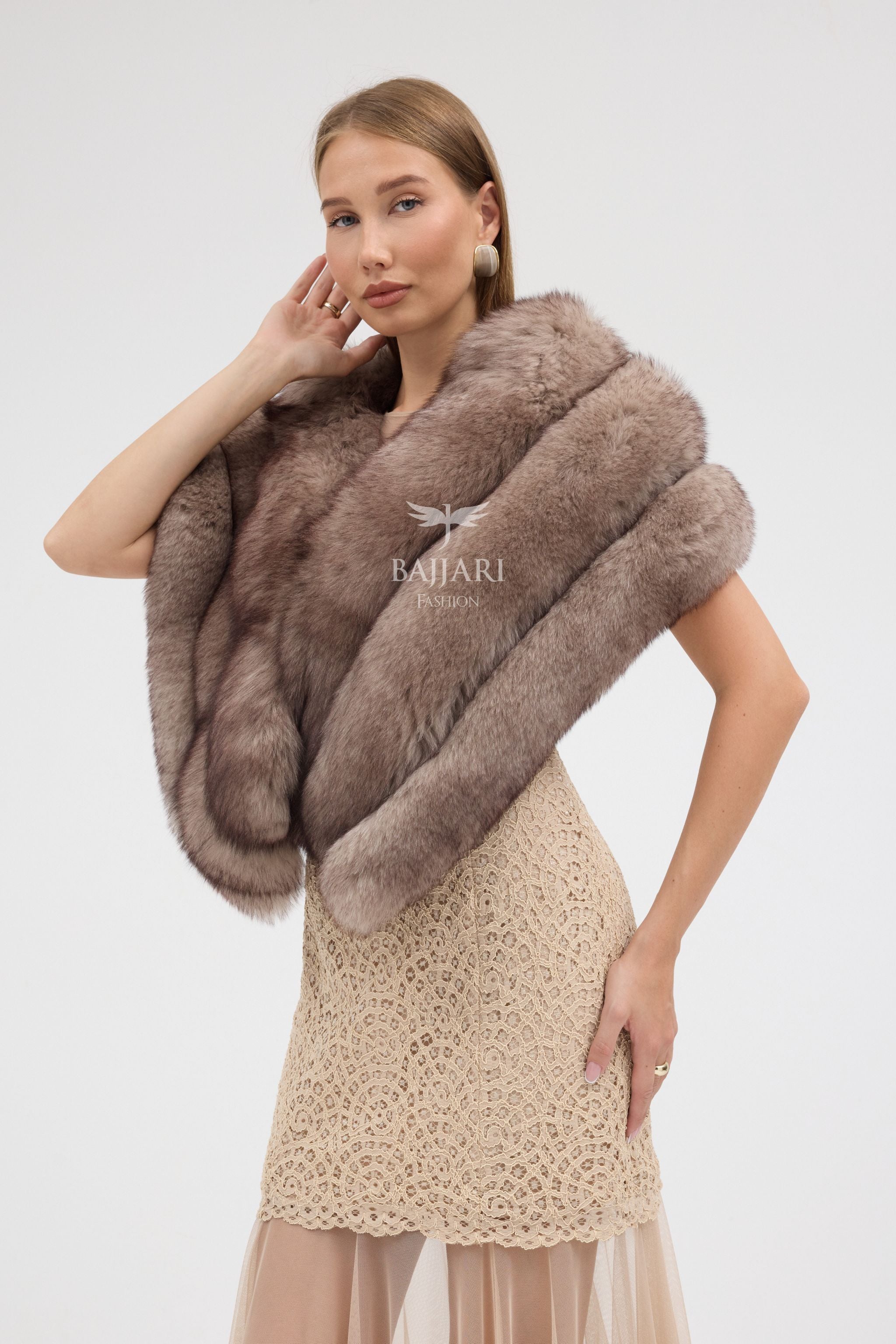 Real Fox Fur Shawl