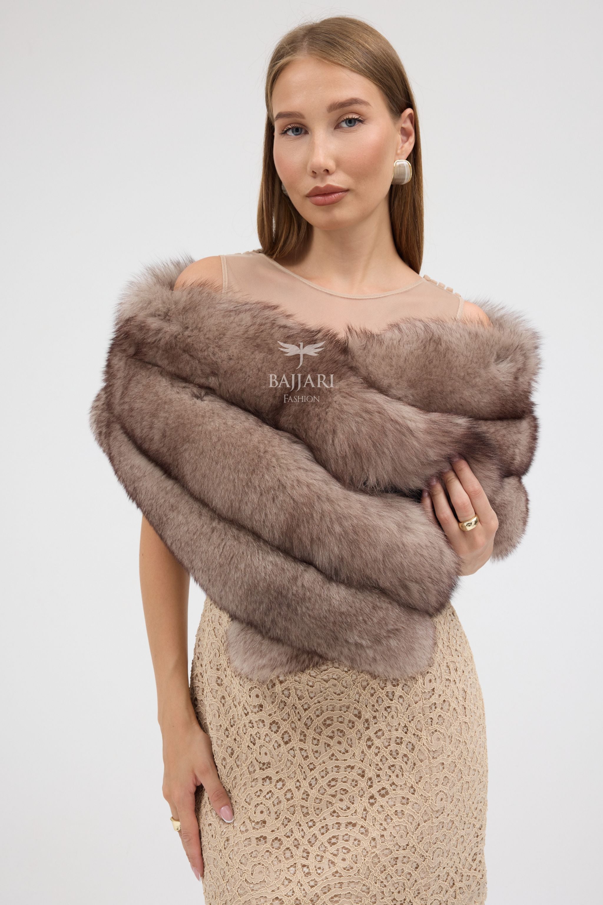 Real Fox Fur Shawl