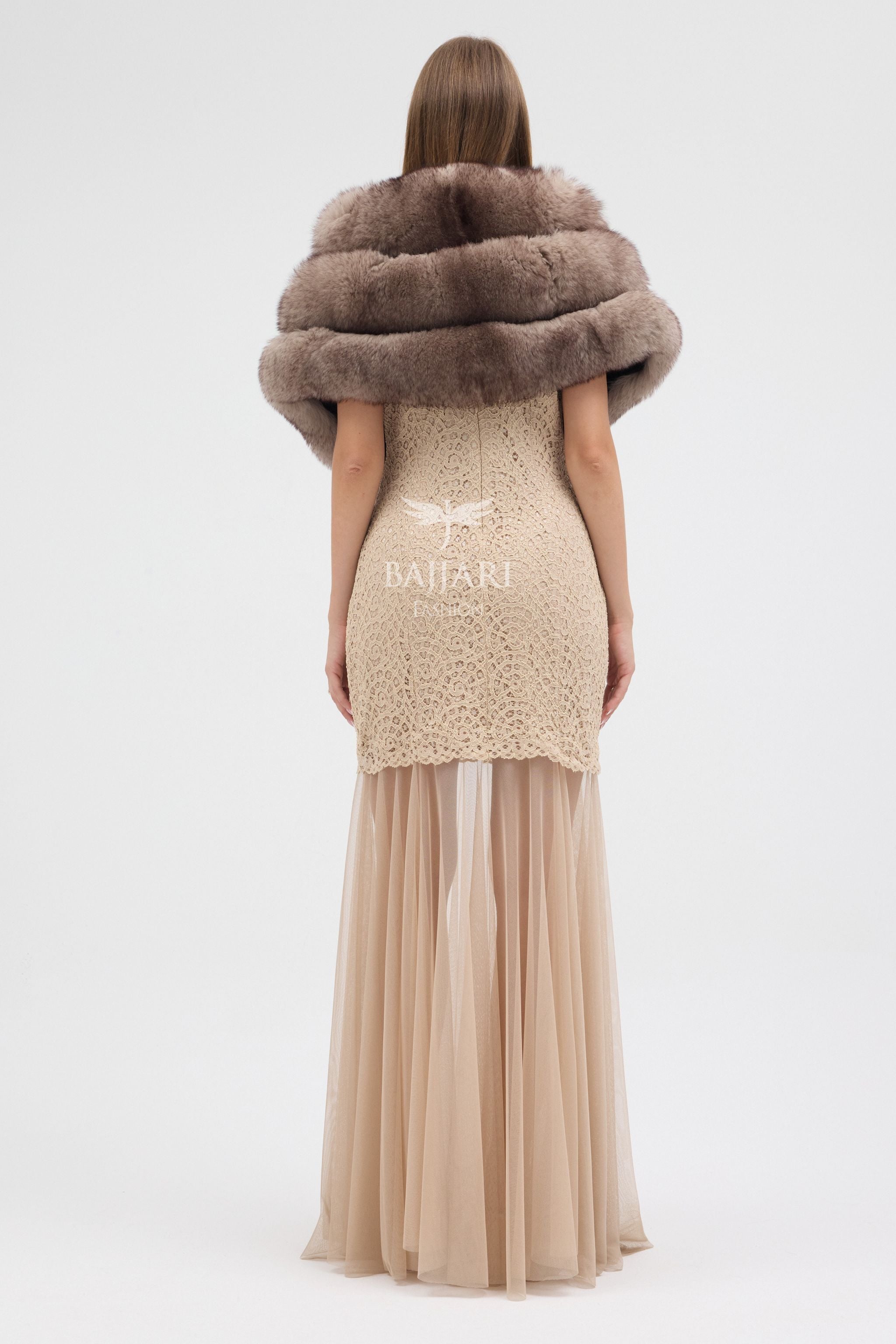 Real Fox Fur Shawl