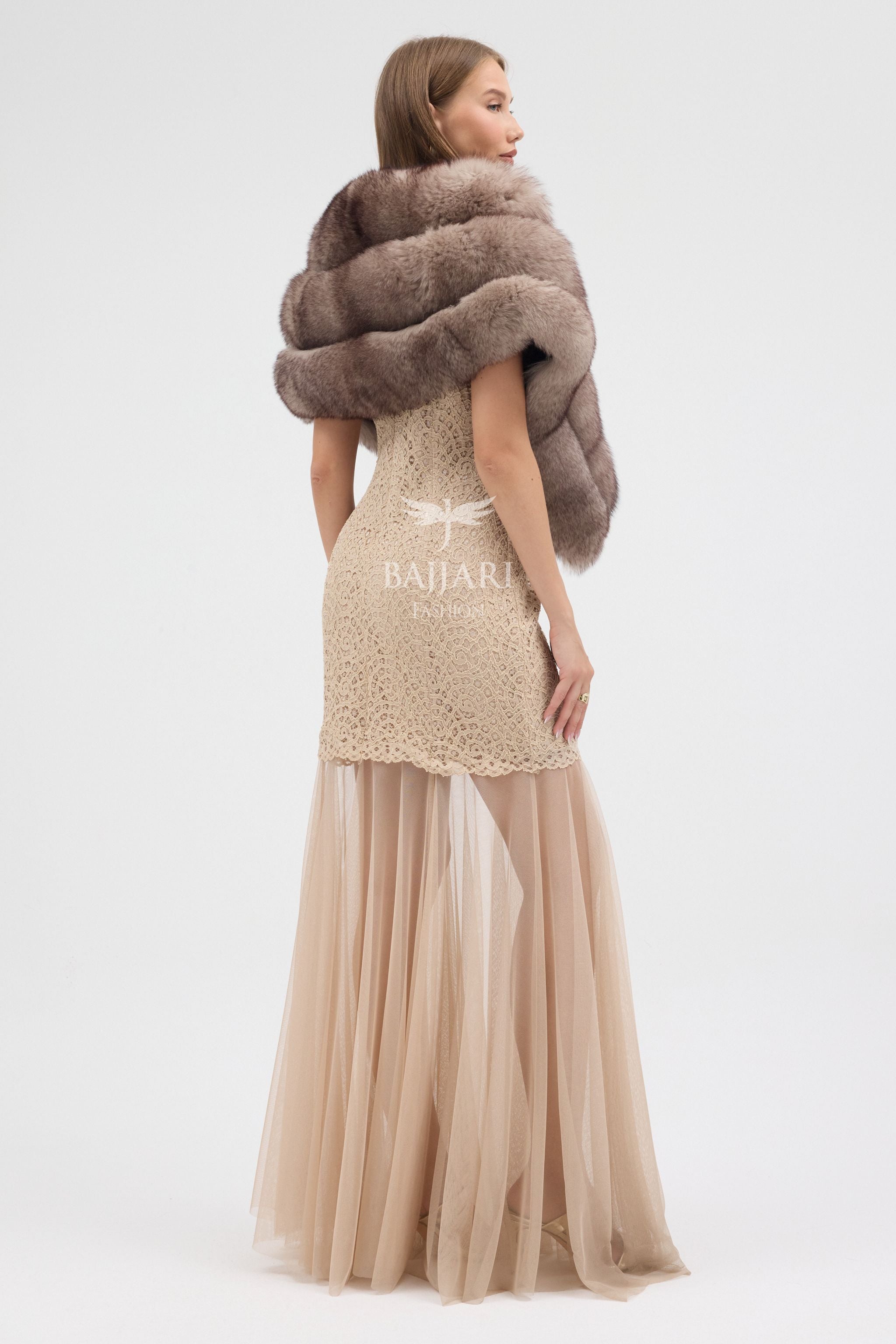 Real Fox Fur Shawl