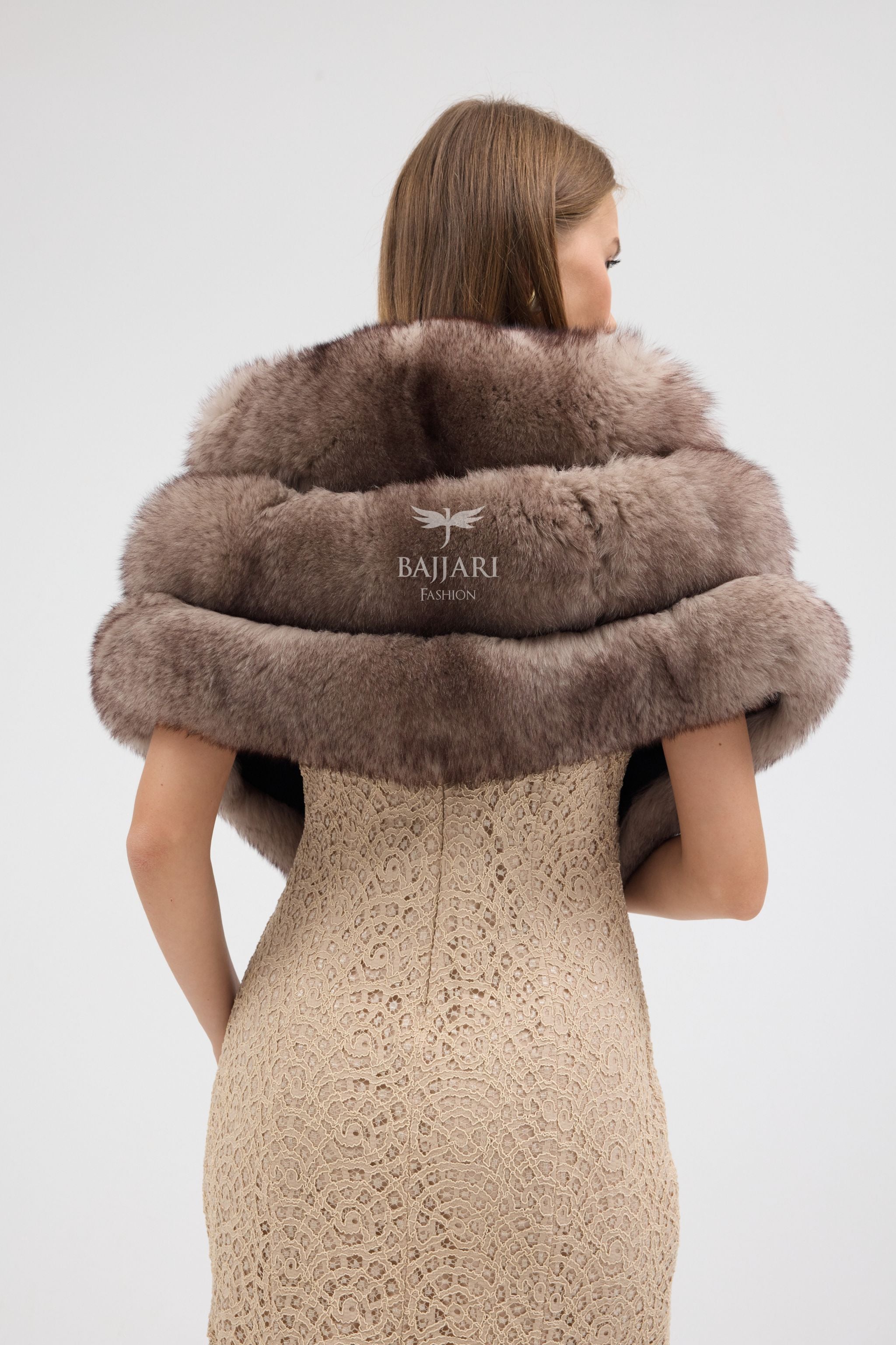Real Fox Fur Shawl