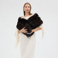 Brown Fox Fur Shawl