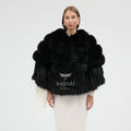 Black Fox Fur Shawl