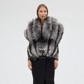 Silver Argentina Fox Fur Shawl