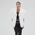 Bolero White Fox Fur Shawl