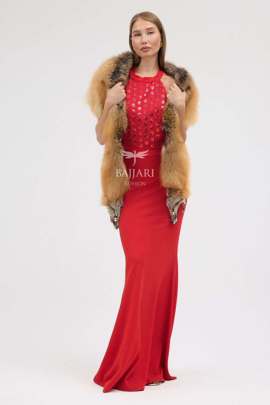 Gold Fox Fur Shawl
