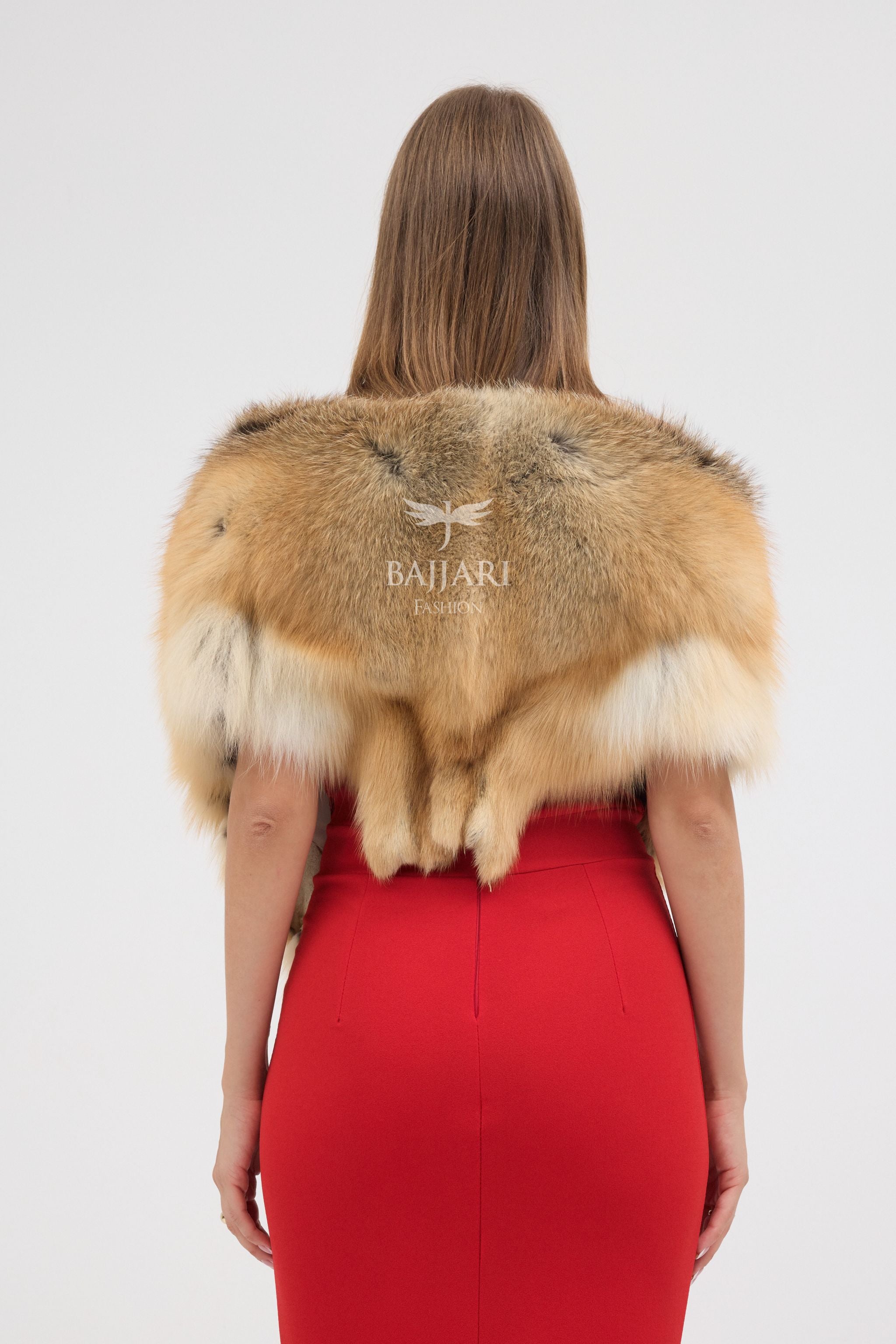 Gold Fox Fur Shawl