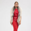 Natural Fox Fur Shawl