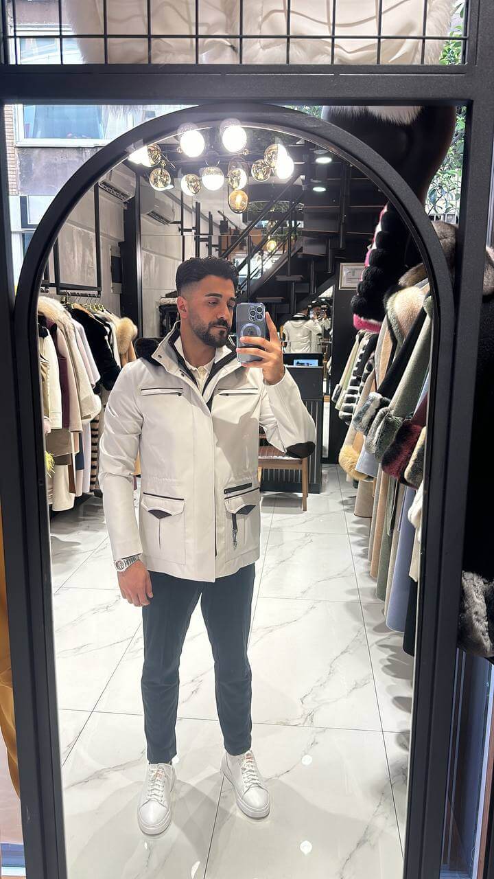 Man jacket with hoodie M-900