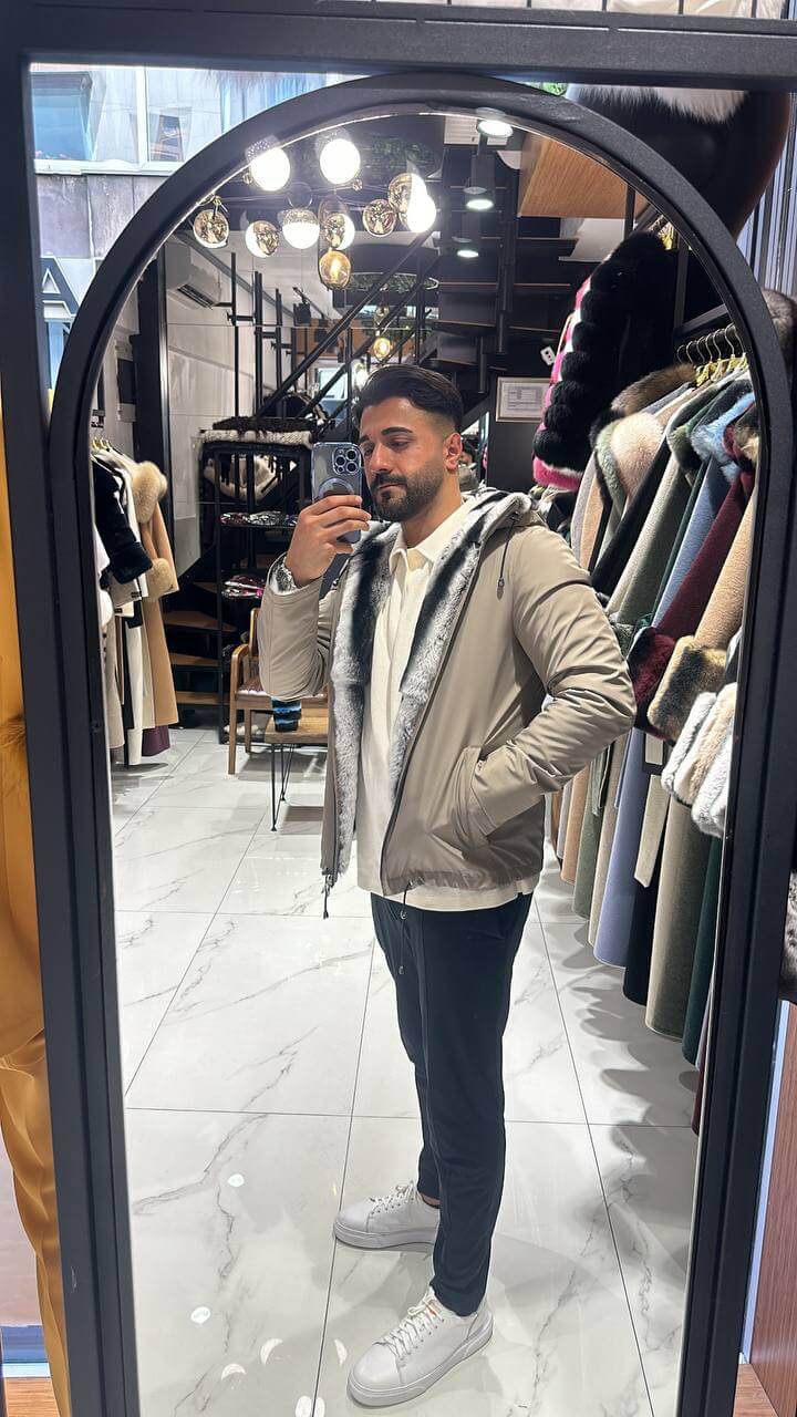 Man jacket inside rabbit M 284