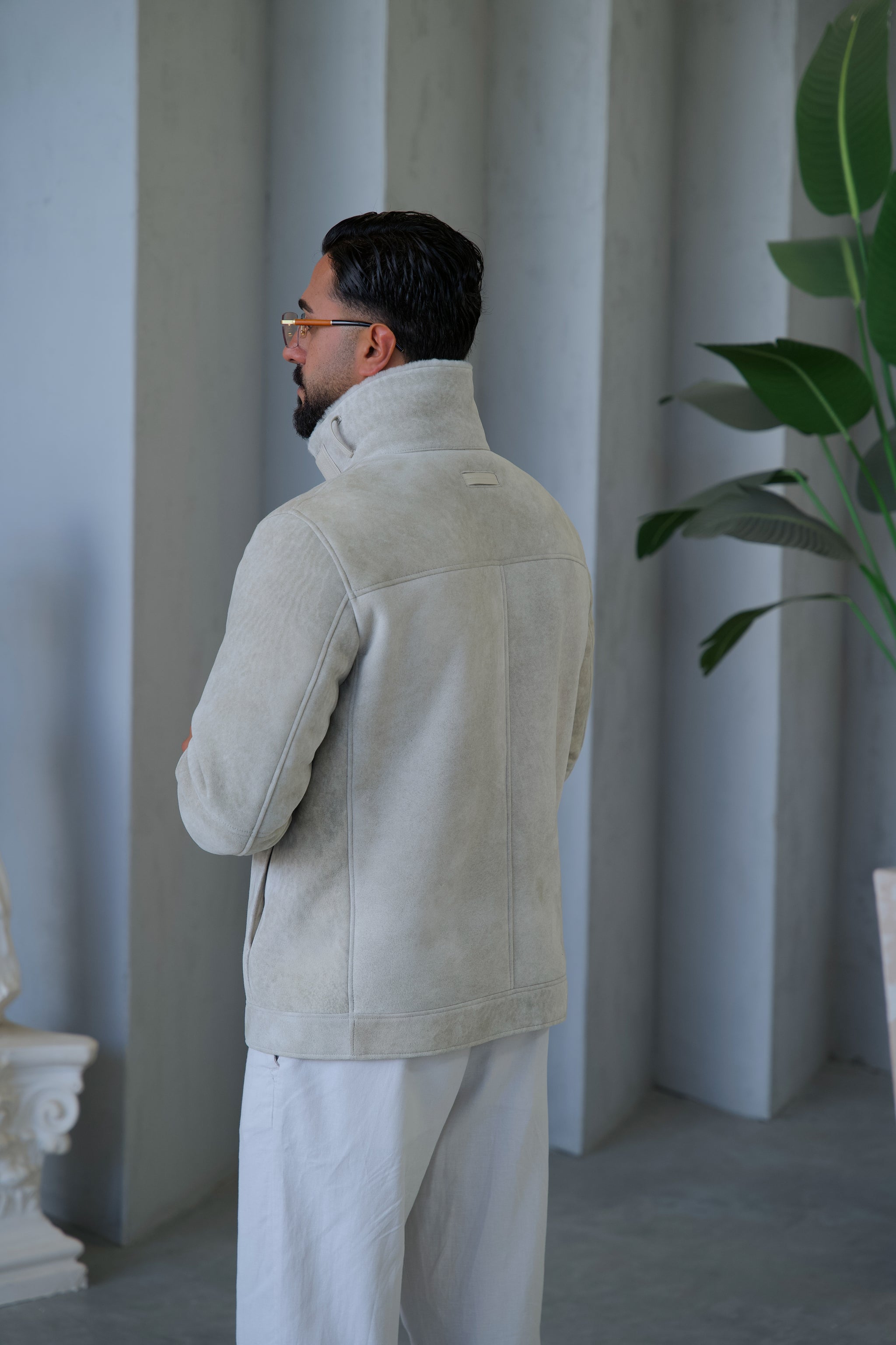 Sheepskin and Fur Men's Jacket