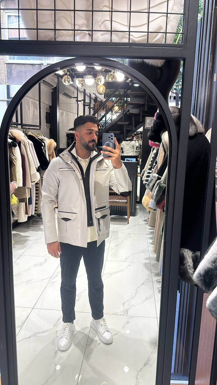 Man jacket with hoodie M-900