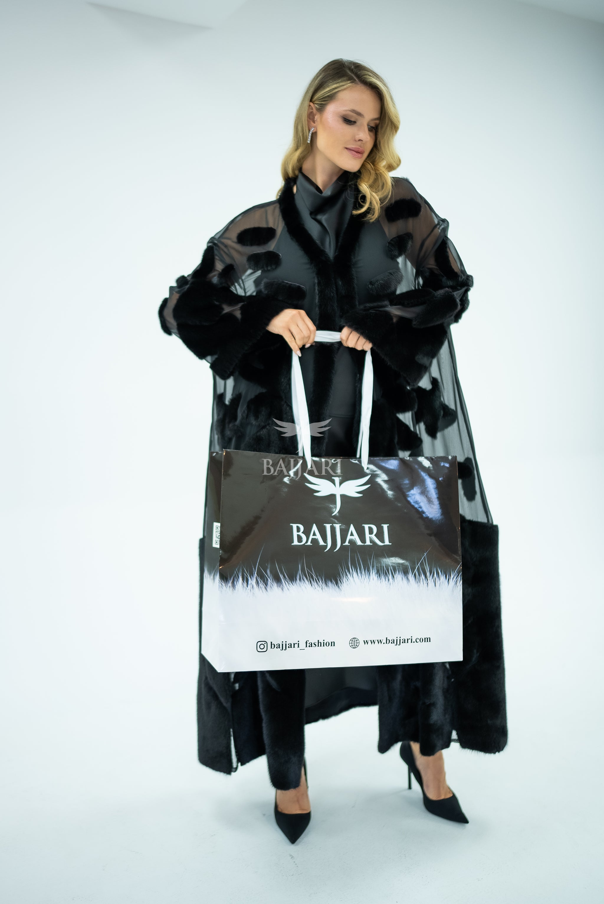 Elegant Design with Chiffon & Mink Fur -BJR 24-