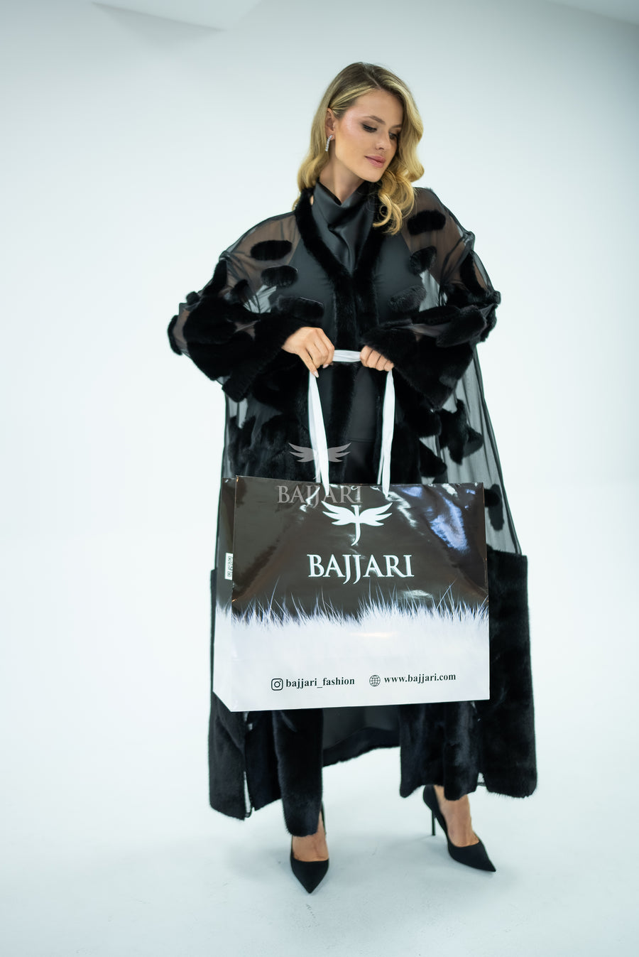 Elegant Design with Chiffon & Mink Fur -BJR 24-