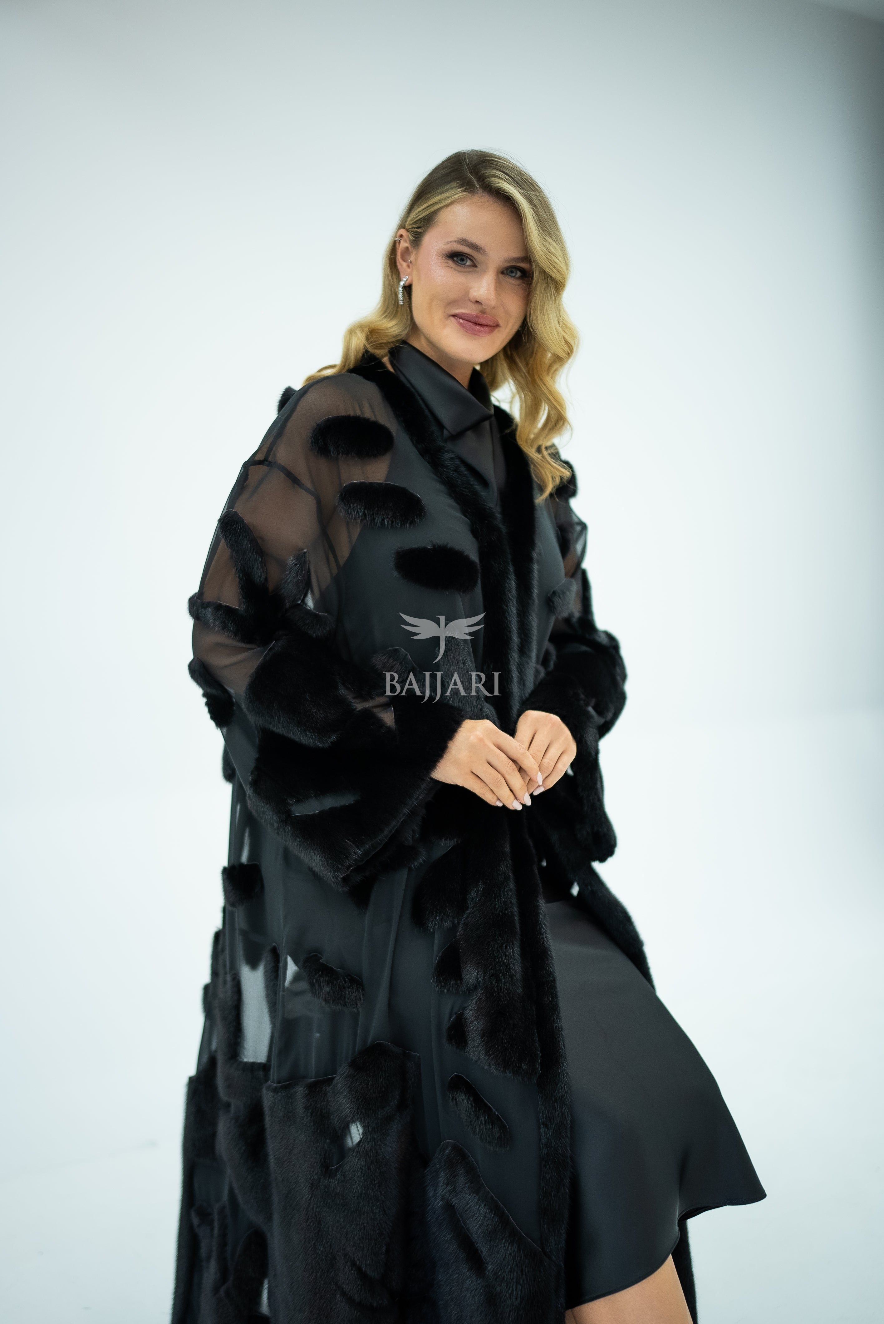 Elegant Design with Chiffon & Mink Fur -BJR 24-