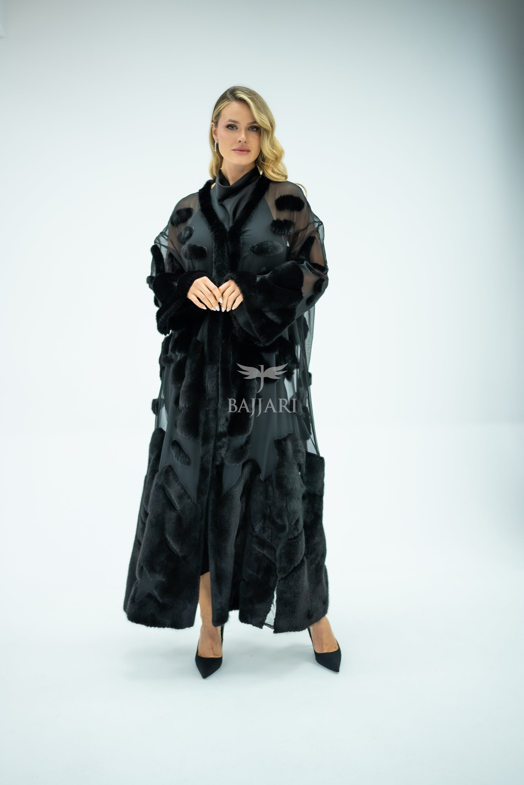 Elegant Design with Chiffon & Mink Fur -BJR 24-