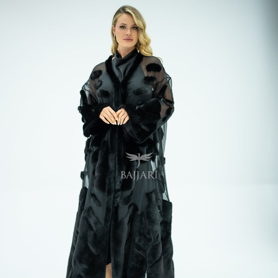 Elegant Design with Chiffon & Mink Fur -BJR 24-
