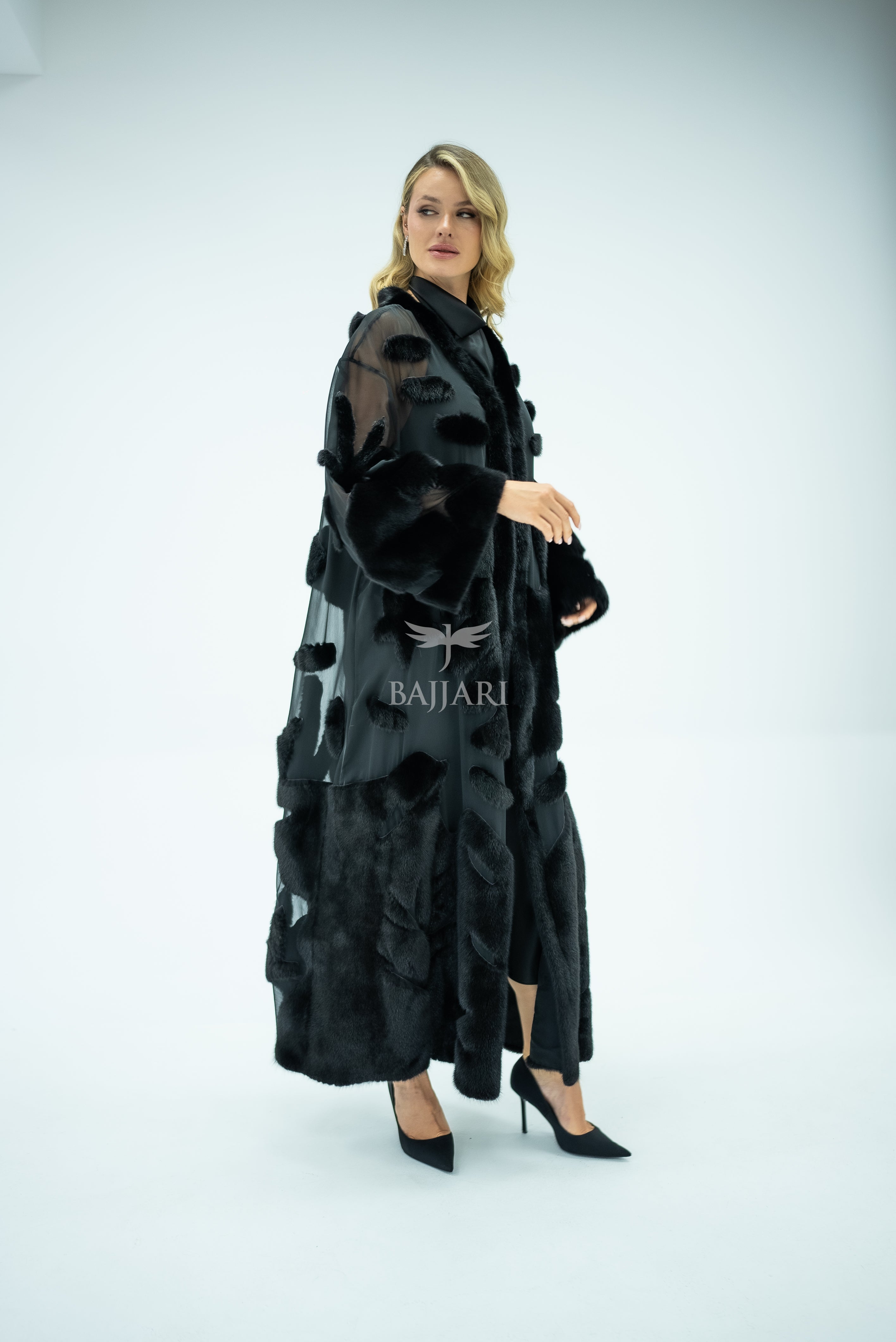 Elegant Design with Chiffon & Mink Fur -BJR 24-