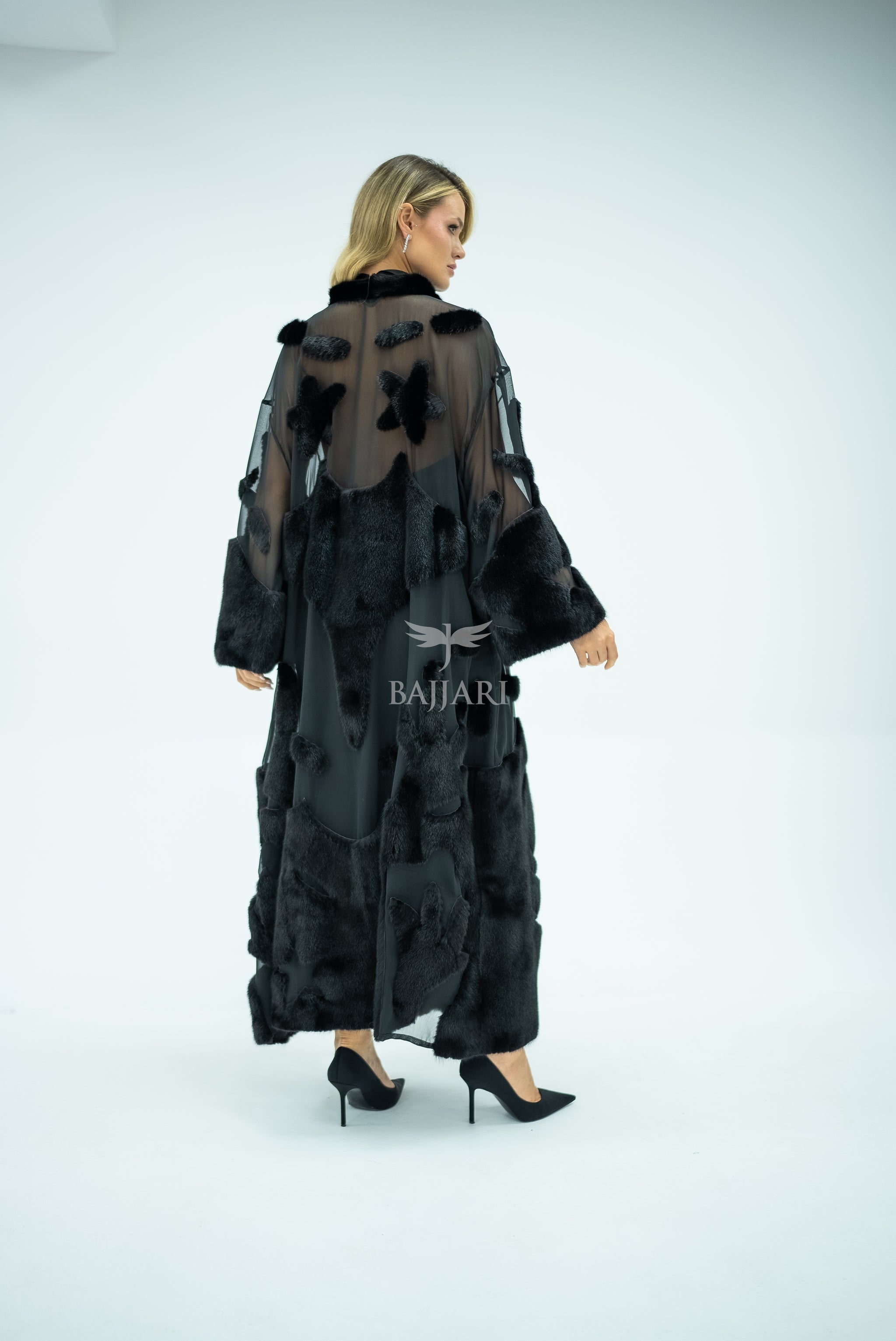Elegant Design with Chiffon & Mink Fur -BJR 24-